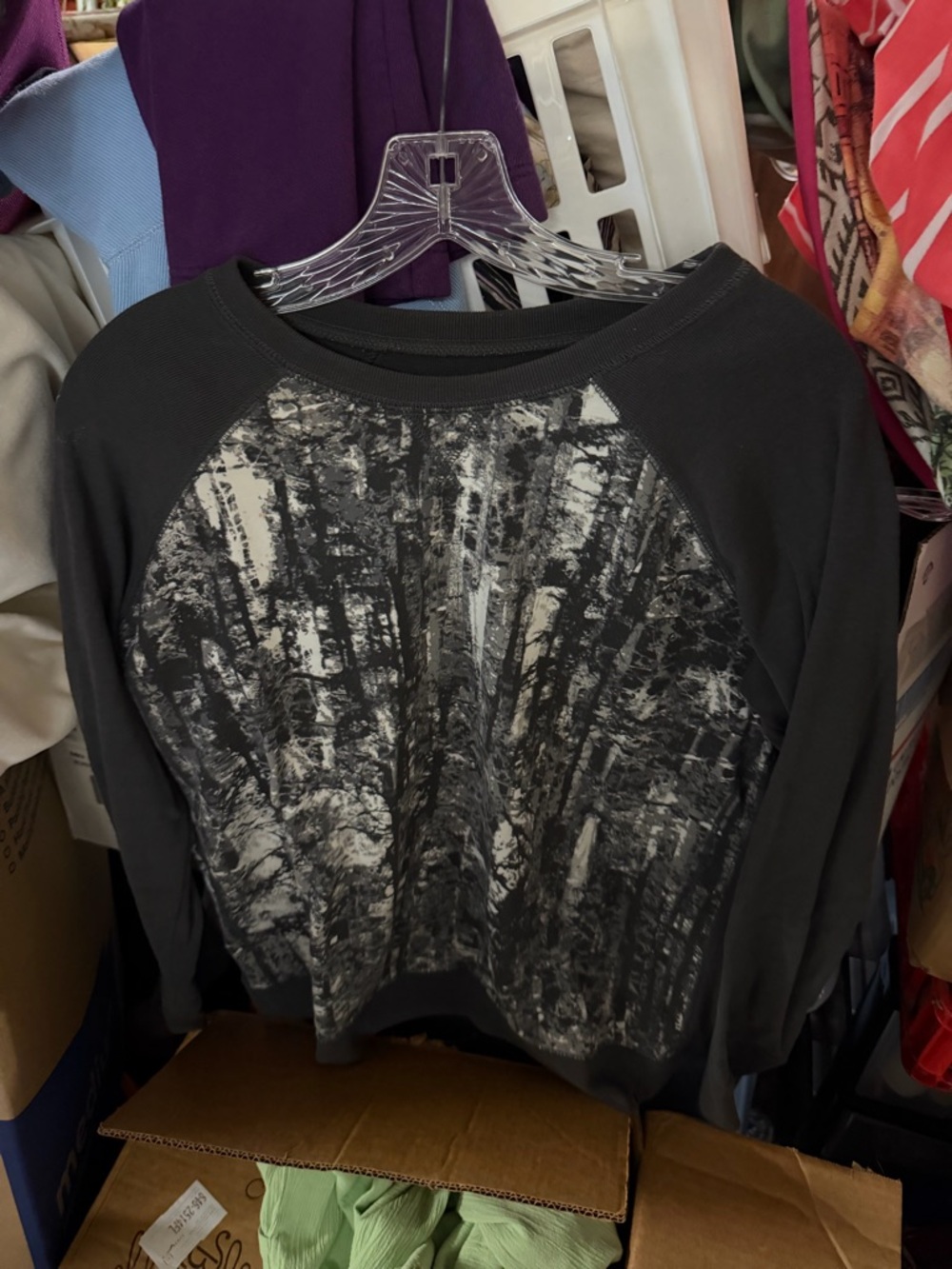 Eddie Bauer Dark Gray Crew Neck Sweatshirt